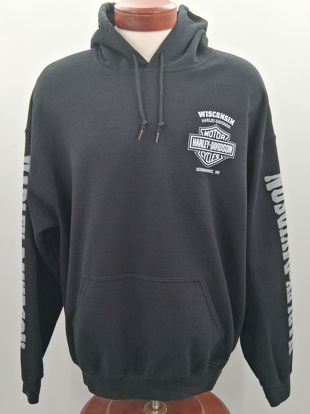 Harley-Davidson Wisconsin Black Pullover Hoodie